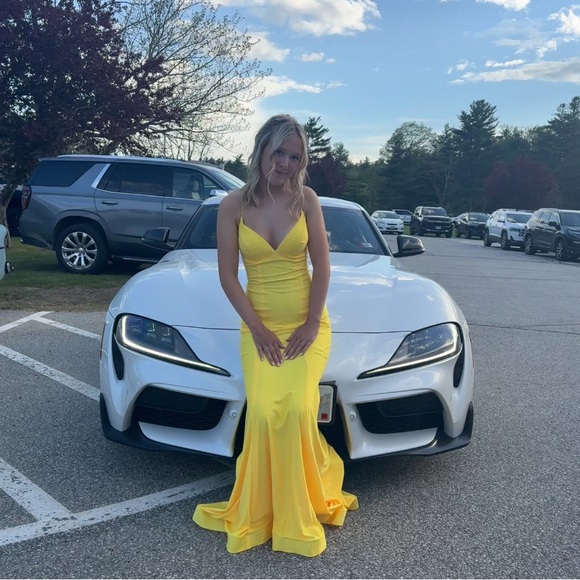 Yellow Prom Dress - Picture 2 of 4